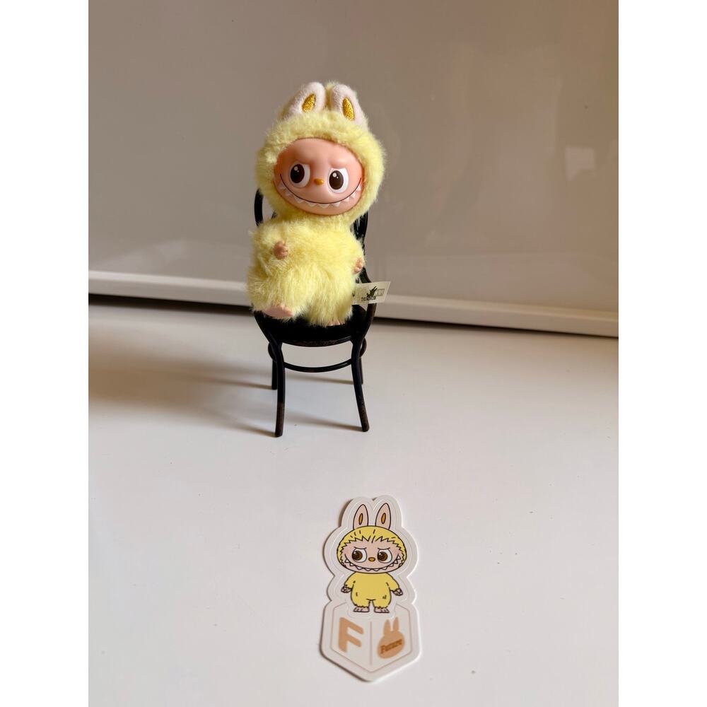 Authentic Pin for love Lububu plush letter : F Popmart V4